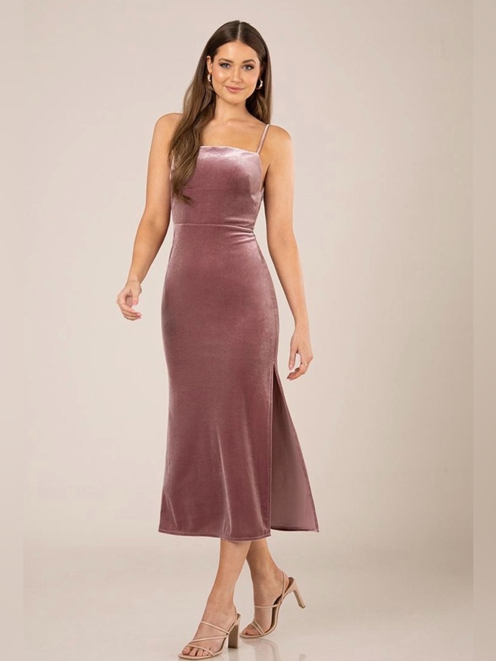 NWT SORELLA VITA Style 9663 Velvet Midi Dress